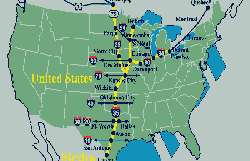 International Trade Corridor map